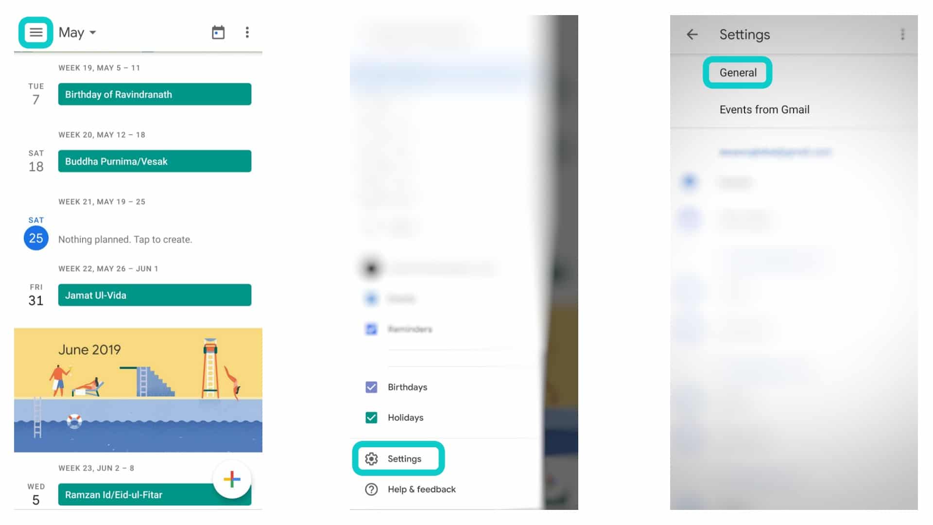 Google Calendar Dark Mode